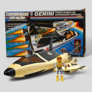 ESTRELA GI Joe ORBITA figure + Gemini Spaceship w/ BOX vintage Crusader Brazil - Picture 1 of 18