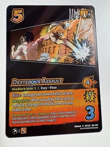 UniVersus CCG Dextrous Assault 98/189 Attack on Titan Apocalypse Rare! - Bild 1 von 2