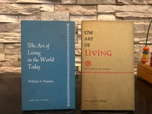 Lot of 2 The Art of Living by Wilfred E Peterson 1st Printing with slipcases - Picture 1 of 7