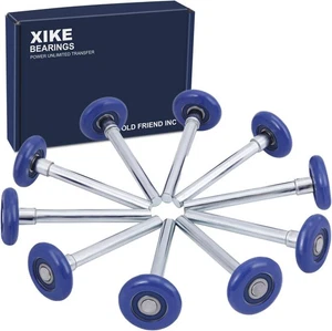 XiKe 10er Pack blau 2" Nylon Garagentor Rolle 4" Vorbau, leise/langlebig und hoch... - Bild 1 von 2