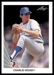 1990 Leaf Charlie Hough Texas Rangers #390 - Picture 1 of 2