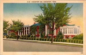 Postal de lino vintage - Kingsport Inn, Kingsport, Tennessee, sin publicar - Imagen 1 de 2