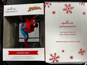 Hallmark Christmas Tree Ornament Marvel Spider-Man Mirror Background NEW! - Picture 1 of 3