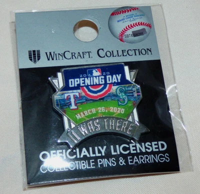 Seattle Mariners Pin - Opening Day 2020 vs Texas Rangers - T-Mobile Park - Image 1 of 4