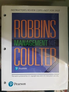 Management Coulter and Robbins 2017 Loose Leaf New! 14 edition Instructor's Ed. - Picture 1 of 2