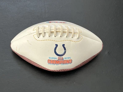 Indianapolis Colts Mini Football Super Bowl XLI Champions 2006 Chicago Bears MB - Image 1 of 3