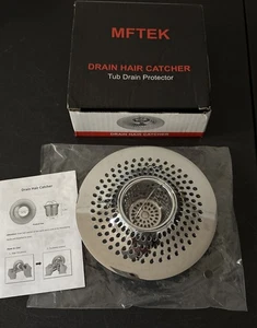 MFTEK Drain Hair Catcher Wannenschutz, Edelstahl Edelstahl  - Bild 1 von 4