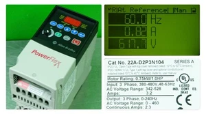 Allen-Bradley PowerFlex4 1HP 22A-D2P3N104 FRN:6,01 probado bueno - Imagen 1 de 14