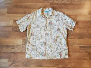 TORI RICHARD talla XL seda y algodón RECIENTE camisa hawaiana aloha hecha en EE. UU. - Imagen 1 de 6