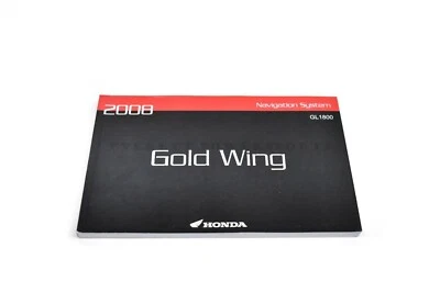 New Navigation GPS Manual 2008 GL1800 Goldwing OEM Honda Nav Book 31MCAT20 #L19 - Imagem 1 de 2
