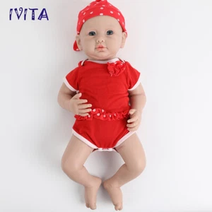 20”4kg Full Body Silicone Rebirth Baby Doll Lovely Smile Girl Holiday Gifts - Picture 1 of 12