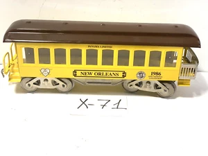 McCOY TRAINS TCA 1986 CONV, PANAMA LIMITED 'NEW ORLEANS' PASSENDGER CAR, G gauge - Picture 1 of 6