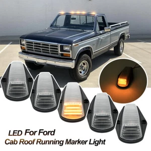Amber LED Cab Roof Running Marker Light Kit For Ford F-150 F-250 F350 Super Duty - Bild 1 von 13