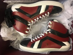 NUOVE SNEAKER BALLY ETICON 635 GRANATO VITELLO TINTA UNITA DA UOMO TAGLIA US 7,5 D, EU 6,5 FR 40,5 - Foto 1 di 6