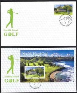 2018 Norfolk Island SG#1275/76 Golf FDC First Day Cover - Foto 1 di 1