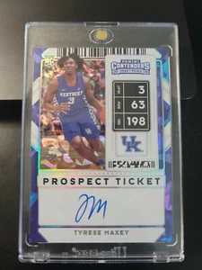 Panini Contenders Tyrese Maxey Cracked Ice 2020-21 automático 23/06 76ers🏀🔥🔥!! - Imagen 1 de 2
