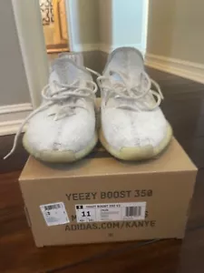 Size 10 - adidas Yeezy Boost 350 V2 Low Cream White / Triple White - Picture 1 of 5