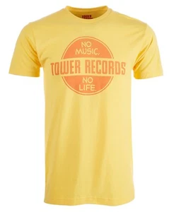 $75 New World Men Yellow Graphic Tee Short-Sleeve Crew-Neck Top T-Shirt Size S - Picture 1 of 1