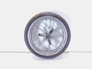 Aprilia Mana 850 GT & Shiver 750 SL750 Silver Front Wheel Rim Tire 854791 - Bent - Picture 1 of 12