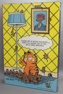 Poster Vintage Gigante 15x21 Puzzle Garfield Jim Davis A GOOD MOUSER D157 NOS NUOVO - Foto 1 di 9