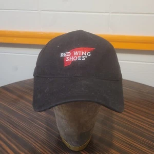Red Wing Shoes Hat Cap Work Boots Black Adjustable Black - Picture 1 of 6