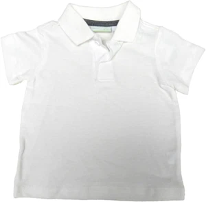 First Impressions toddler T-shirt Solid White polo 6-9 months 26.5-28" 17-22 lbs - Picture 1 of 2