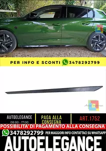 ✨ 1229 Schweller Geeignet Für Peugeot 308 Look Schwarz Glänzend Design Sport - Bild 1 von 10