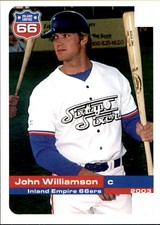 2003 Inland Empire 66ers Grandstand #29 John Williamson Louisburg North Carolina