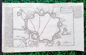 XVIII ème - Dépt 67 - Beau Plan de Selestat par G. Bodenehr 32 x 20 Editée 1720 - Picture 1 of 1