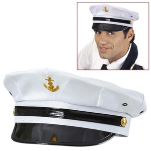MARINE KAPITÄN MÜTZE HUT Seemann Matrose Admiral Kapitänsmütze JGA Kostüm Party - Bild 1 von 6