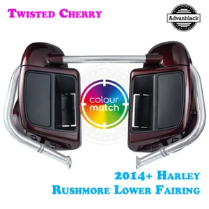 Twisted Cherry Lower Fairings Kit Fit 14+ Harley Road Street Electra Glide - Bild 1 von 13