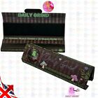 Daily Grind Black King Size Rolling Papers + Roach Tips Slim Tobacco Cute Skins