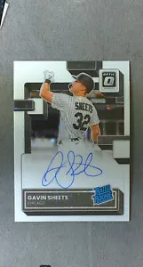 2022 Donruss Optic Rated Rookie Silver Stars Auto #RRS-GS Gavin Sheets White Sox - Picture 1 of 2