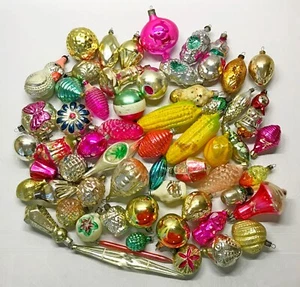 Set 60 pcs Soviet Vintage glass Christmas tree Ornament - USSR decoration №1010 - Picture 1 of 11