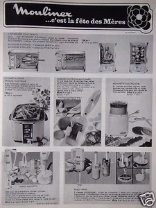PUBLICITÉ 1968 MOULINEX ÉLECTROMÉNAGER C'EST LA FÊTE DES MÈRES - ADVERTISING - Bild 1 von 1