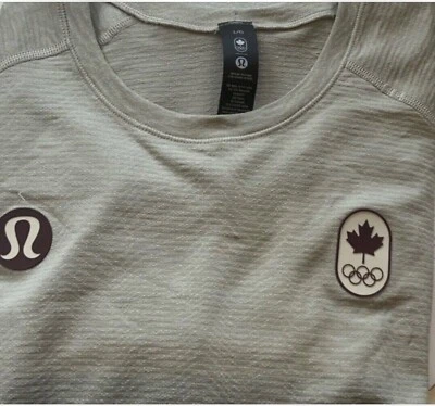 CAMISA LULULEMON TEAM🇨🇦CANADA METAL VENT TECH LS~LINO/MARFIL~XL~ENVÍO USPS Foto 1 de 2