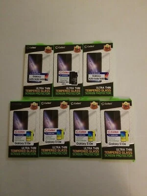 LOT OF 7) Cellet FULL COVERAGE ULTRA THIN TEMPERED GLASS SCREEN PROTECTOR - Image 1 of 3
