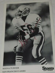 Keena Turner San Francisco 49ers Autographed Football 5 x 8 photo circa 1980 - Picture 1 of 5