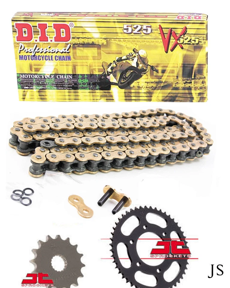 Hyosung GT650 R Comet 2009 DID VX Gold X-Ring Chain & Sprocket Kit — 第 1/1 张图片
