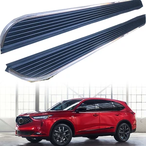 2 PCS Running Boards Fits for Acura New MDX 2022-2025 Black Nerf Bar - Picture 1 of 6