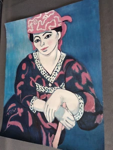 VINTAGE HENRI MATISSE POSTER, WOMAN SITTING, MEASURES 26 in TALL X 21 in WIDE - Picture 1 of 6