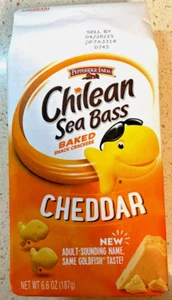 VERSIEGELT Pepperidge Farm Chilenischer Wolfsbarsch Goldfisch Crackers Limited Edition 2er Pack - Bild 1 von 1