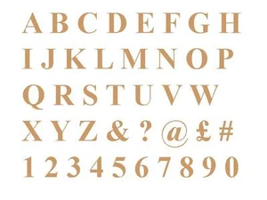 4x 40cm Lettere e Numeri Alfabeto Lettere e Numeri in Legno MDF, Spessore 3mm - Foto 1 di 12