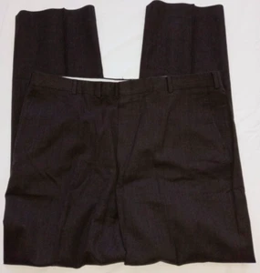 Pantalón de vestir de lana para hombre JOHN ALEXANDER talla 42x32x12 marrón 4 bolsillos frente plano - Imagen 1 de 22