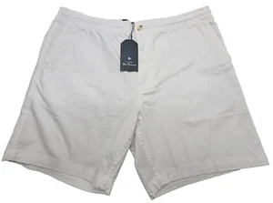 Ben Sherman Shorts Mens XL 36W+ 7" White Casual Regular Fit Stretch Logo - Picture 1 of 13