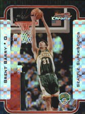 2003-04 Bowman Chrome X-fractors Basketball Card #29 Brent Barry /150