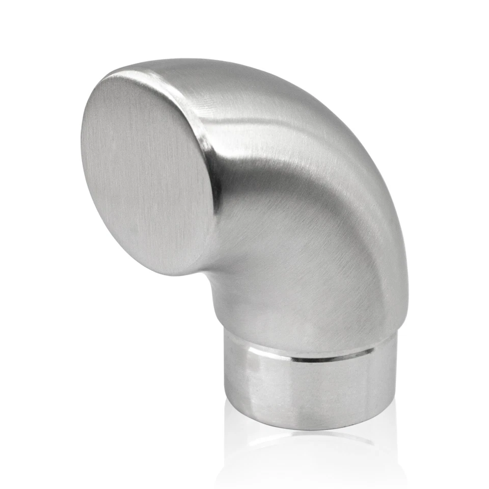 Handlauf Endbogen 90°  Steckfitting Geländer Endkappe für Rohr Ø42,4 mm V2A - Bild 1 von 4