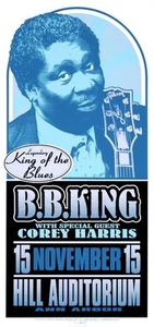 B.B. King Konzert HANDZETTEL Corey Harris Künstler Mark Arminski BB King - Bild 1 von 1