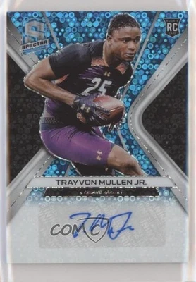 2019 Panini Spectra Rookie Neon Blue Prizm /99 Trayvon Mullen Jr #RA-TM Auto RC - Image 1 of 2