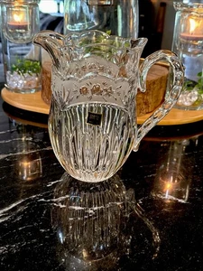 Oneida Southern Garden Crystal Beverage Pitcher 7 1/2” Item # C027050 Germany - Picture 1 of 7